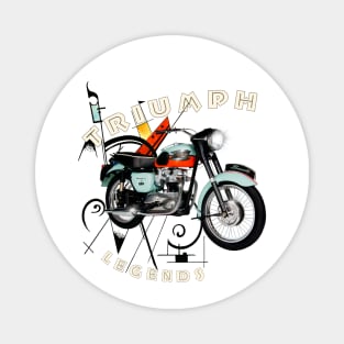 Legendary Triumph T120 Bonnie Motorcycle Magnet